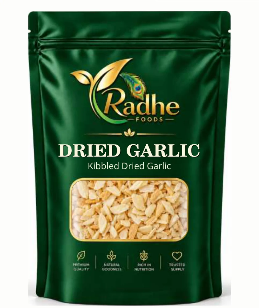 Radhe Foods Dried Garlic – Kibbled Dried Garlic / Knoblauchgranulat