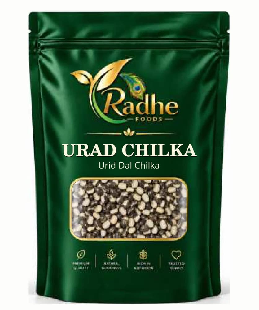 Radhe Foods Urad Chilka – Urad Dal Split With Skin / Urid Dal Chilka